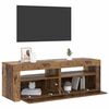 vidaXL Mobile Porta TV con LED Legno Antico 120x35x40 cm Multistrato