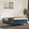 vidaXL Struttura Letto a Rete a Molle Blu Scuro 120x200 cm in Velluto