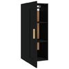 vidaXL Armadietto a Muro Nero 35x34x90 cm in Legno Multistrato