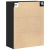 vidaXL Mobiletto da parete appeso Rovere Nero 69,5 x 32,5 x 90 cm