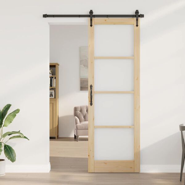 vidaXL Porta scorrevole ORKDAL Naturale 78 x 232 cm