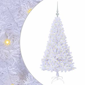 vidaXL Albero di Natale artificiale Bianco 120 cm PVC e Acciaio
