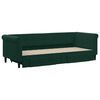 vidaXL Divano Letto Estraibile Cassetti Verde Scuro 80x200cm Velluto