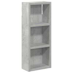 vidaXL Armadio da bagno a muro Grigio Cemento 20 x 10 x 50 cm