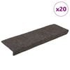 vidaXL Tappetini per scale autoadesivi 20 pz 65x21x4 cm Antracite