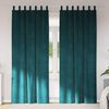 vidaXL Tende oscuranti 2 pcs Verde Scuro 140 x 260 cm Velluto