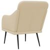 vidaXL Poltrona Crema 63x76x80 cm in Tessuto