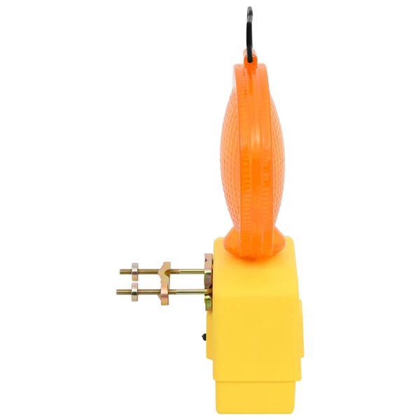 vidaXL Lampeggianti da Cantiere 10 pz con Batterie 18x8x37 cm