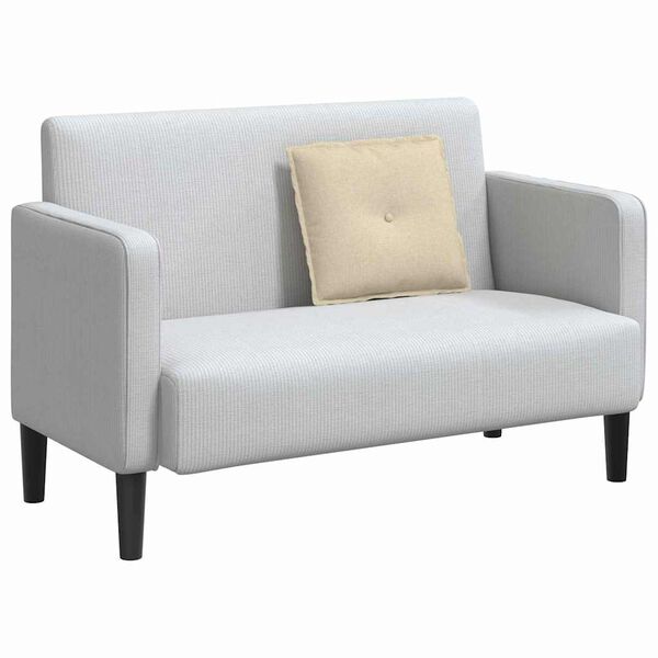 vidaXL Cuscino per Schiena Crema 50 x 19 x 45 cm Tessuto