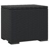 vidaXL Ottomane con Cuscini 2pz Nero 40x30x40 cm in Polyrattan
