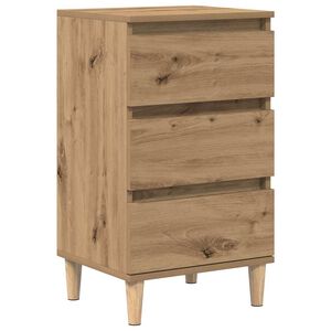vidaXL Armadio da Notte Rovere artigianale 40 x 35 x 70 cm