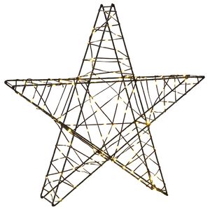 vidaXL Stella di Natale 3D 120 LED Bianco caldo 55 x 53,5 x 10 cm