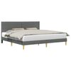 vidaXL Struttura del letto Grigio Scuro 180 x 200 cm Tessuto