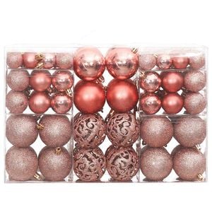 vidaXL Palline di Natale 100 pz Rosa e Rosato 3 / 4 / 6 cm