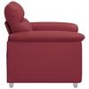 vidaXL Poltrona Rosso Vino 60 cm in Similpelle