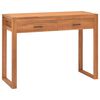 vidaXL Scrivania con 2 Cassetti 100x40x75 cm in Legno di Teak