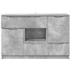 vidaXL Credenza Grigio cemento 100 x 30 x 65,6 Legno multistrato