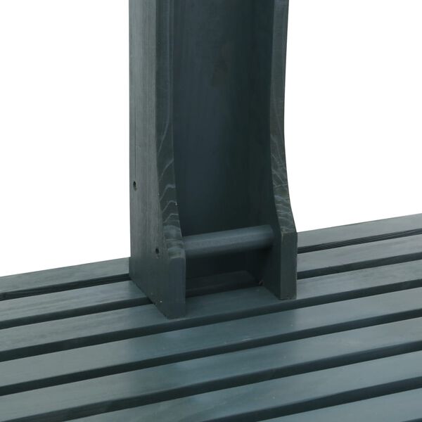 vidaXL Doccia da Giardino Antracite in Legno