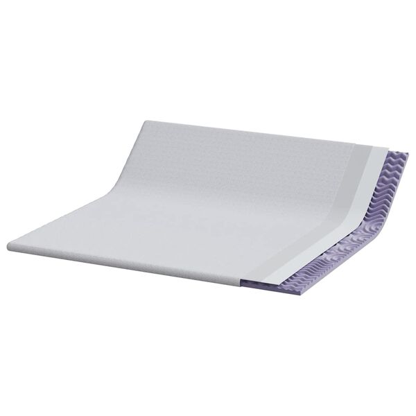 vidaXL Topper per materasso Bianco 180 x 200 cm Tessuto Jacquard