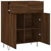 vidaXL Credenza Rovere Marrone 69,5x34x90 cm in Legno Multistrato