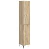 vidaXL Set di armadi 2 pcs Rovere Sonoma 33 x 34,5 x 89,5 cm