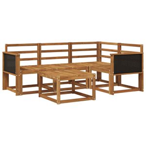 vidaXL Set di divani da esterno 5 pcs Naturale