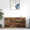 vidaXL Sideboards con cassetto 2 pcs Legno vecchio 70 x 35,5 x 67,5 cm
