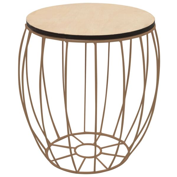 vidaXL Set Tavolini da Salotto 3 pz in Multistrato di Pioppo e Ferro