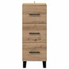 vidaXL Credenza con cassetto Rovere artigianale 34,5 x 34 x 90 cm