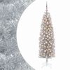 vidaXL Albero di Natale Artificiale Slim con Palline 180 cm 300 LED