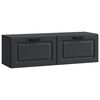 vidaXL Mobile Porta TV da Muro Montaggio a parete Nero 98 x 31 x 30 cm