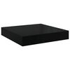 vidaXL Scaffali a Parete 2 pz Nero Lucido 23x23,5x3,8 cm in MDF