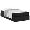 vidaXL Struttura letto con materasso con materasso 2 pcs Nero PVC
