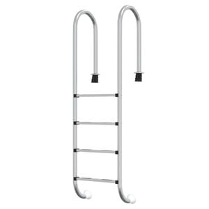 vidaXL Scala per Piscina 54x38x184,5 cm Acciaio Inox 304