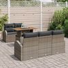 vidaXL Set Divano da Giardino con cuscino 6 pcs Grigio