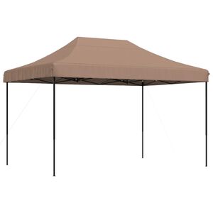 vidaXL Tenda da Festa Pieghevole Pop-Up Marrone 410x279x315 cm