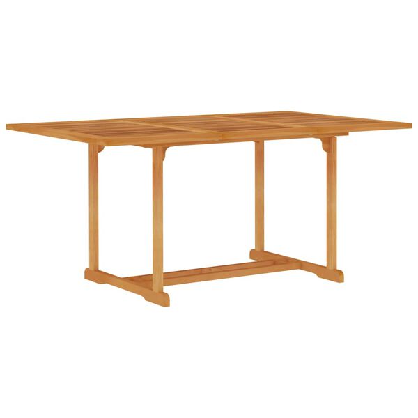 vidaXL Set da Pranzo da Giardino 5 pz in Legno Massello di Teak