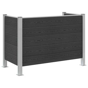 vidaXL Recinzione Contenitore per Rifiuti Grigio 161 x 85 x 115 cm