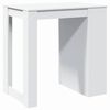 vidaXL Tavolo da Bar Bianco 102x70x103,5 cm in Truciolato