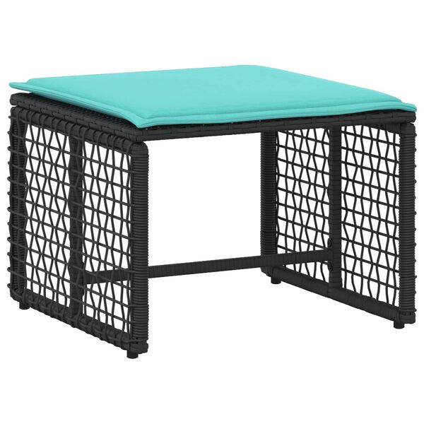 vidaXL Set di Mobili da Esterno con cuscino acciaio