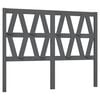vidaXL Testiera per Letto Grigia 146x4x100cm in Legno Massello di Pino