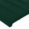 vidaXL Giroletto senza Materasso Verde Scuro 120x200 cm in Velluto