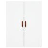 vidaXL Credenza Bianca 69,5x34x180 cm in Legno Multistrato
