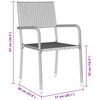 vidaXL Set da Pranzo per Giardino con cuscino 7 pcs Grigio polyrattan