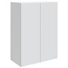 vidaXL Mobiletto a muro Bianco 66 x 34,5 x 90 cm Legno ingegnerizzato