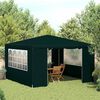 vidaXL Gazebo Professionale con Pareti 4x4 m Verde 90 g/m²