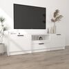 vidaXL Mobile Porta TV Bianco Lucido 140x35x40 cm in Legno Multistrato