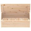 vidaXL Contenitore Portaoggetti 89x36,5x33 cm Legno Massello Pino