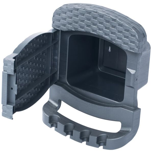 vidaXL Avvolgitubo da Giardino a Parete con Tubo in Plastica Antracite