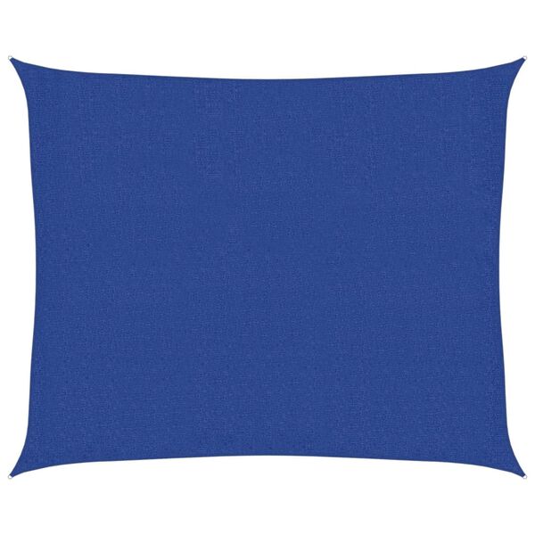 vidaXL Vela Parasole 160 g/m² Blu 2,5x3 m in HDPE